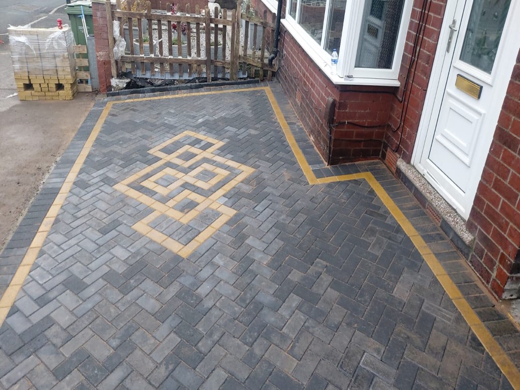 Block Paved Driveway and Patio in Oldham, Manchester