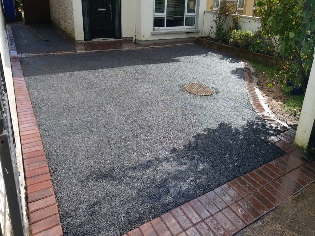 Tarmac Driveway with Brick Border in Burnage, Manchester